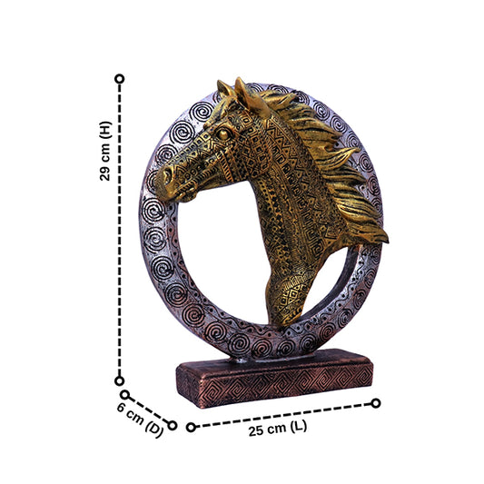 Antique Horse Head Showpiece