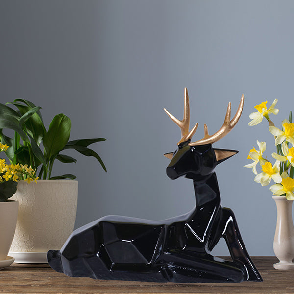 Sitting Deer Showpiece