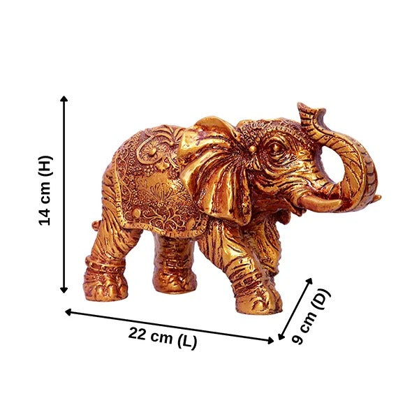 Golden Elephant Showpiece for Home Decor