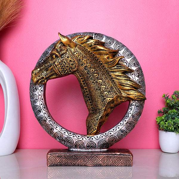 Antique Horse Head Showpiece